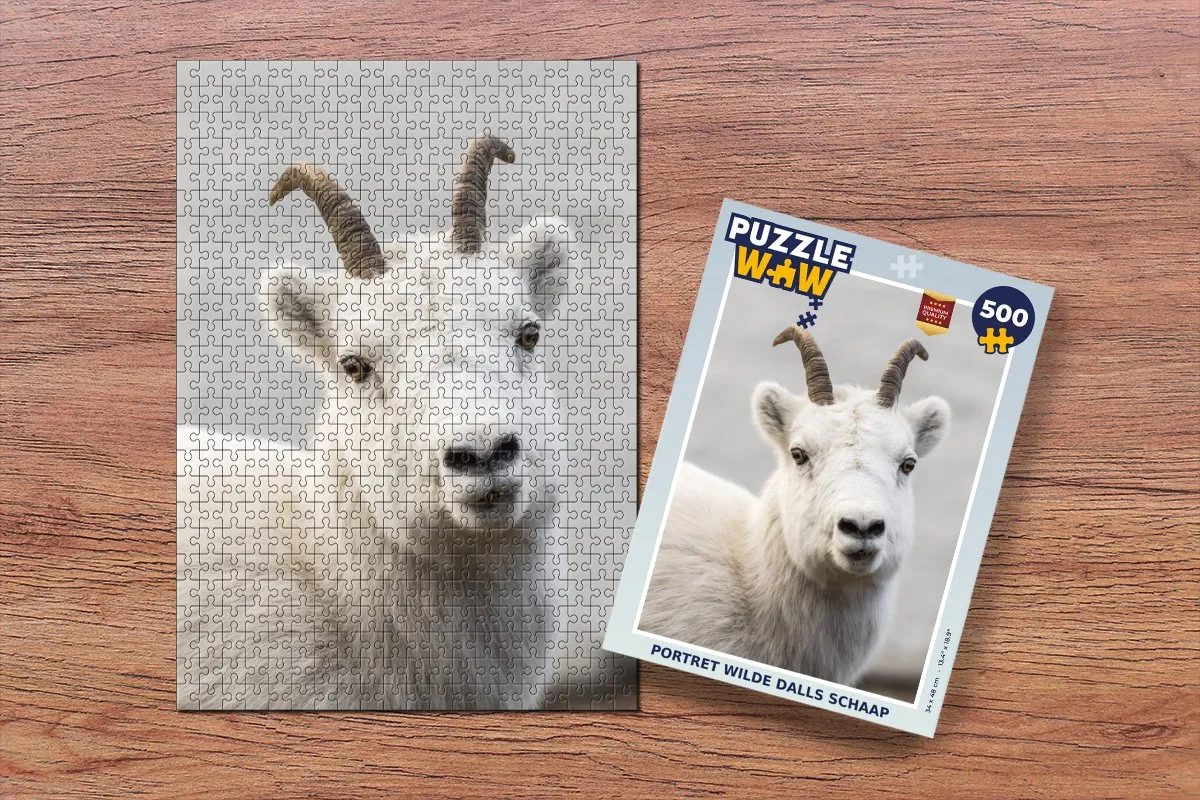 PuzzleWow Schaap Hoorn Legpuzzel 500 Stuks - Multicolor