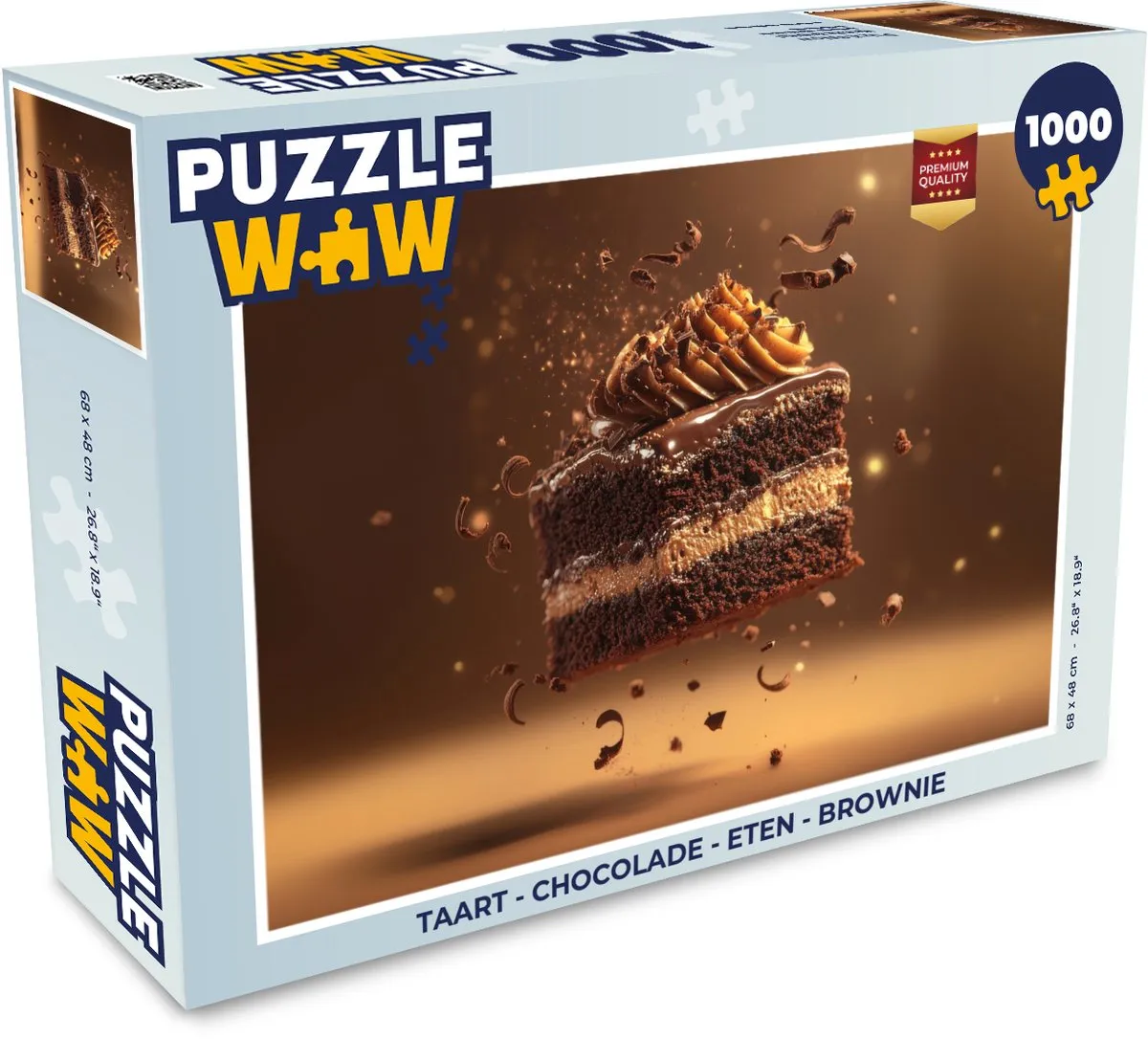PuzzleWow Taart Chocolade Legpuzzel 1000 Stuks