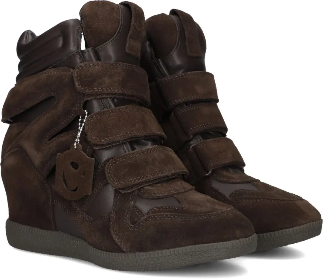 Steve Madden Mavis Hoge Sneakers - Bruin Suede - Maat 38 - afbeelding 3 van 6