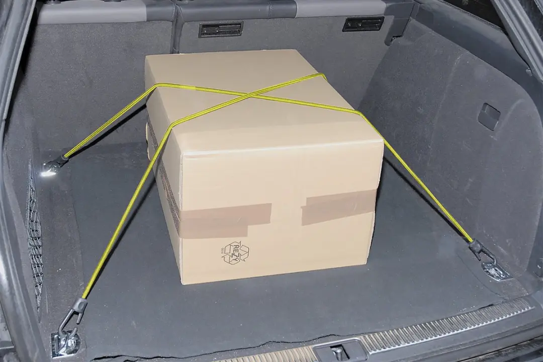 Wolfcraft Snelbinders 100cm met haak - 2 Stuks - Zwart/Geel - afbeelding 3 van 5