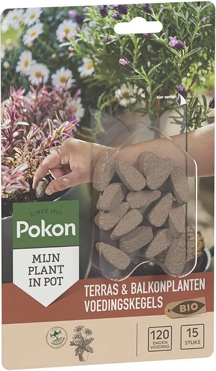 Pokon Bio Voedingskegels Terrasplanten 15 Stuks
