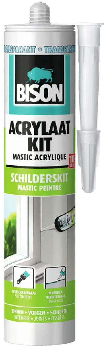 Bison Acrylaatkit Universeel transparant koker 300 ml