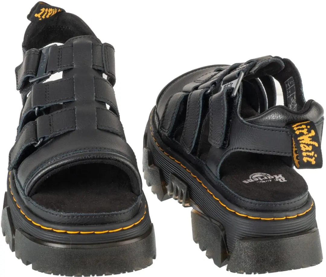 Dr. Martens Mattison 3 Strap Sandals, Vrouwen, Zwart, Sandalen, maat: 39