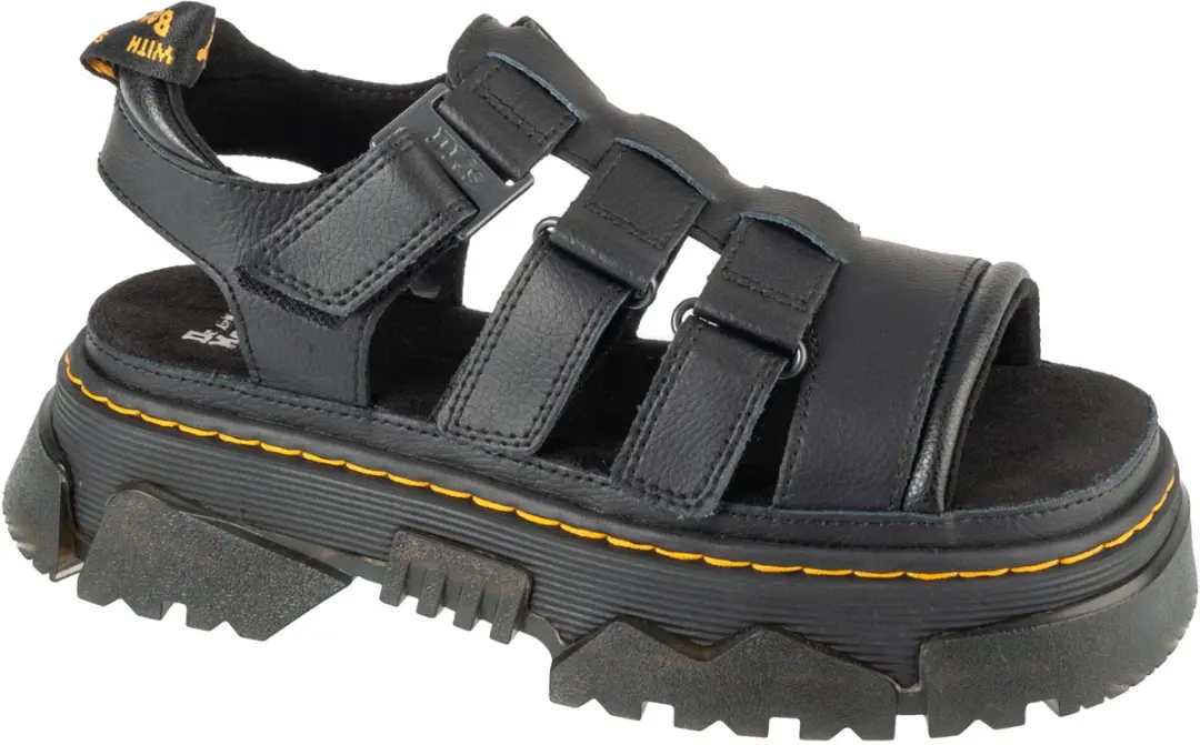 Dr. Martens Mattison 3 Strap Sandals, Vrouwen, Zwart, Sandalen, maat: 39