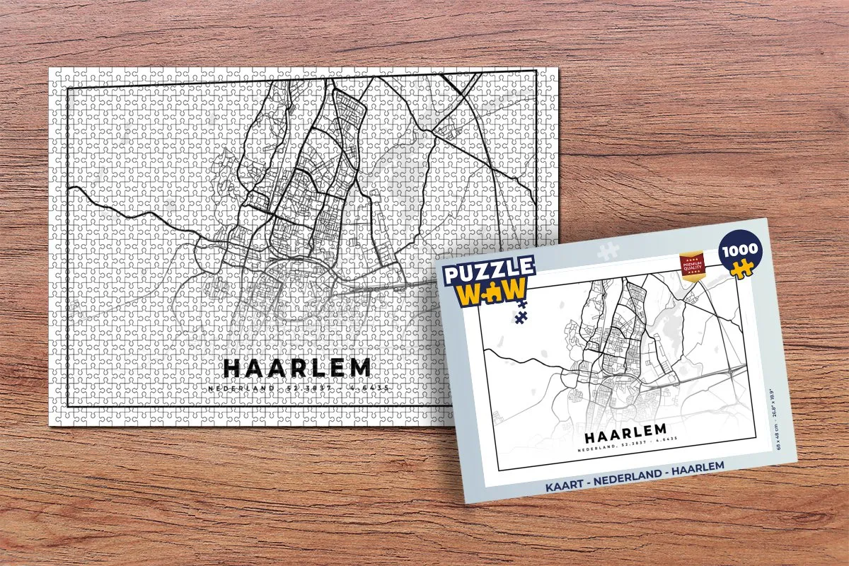 PuzzleWow Haarlem Legpuzzel 1000 Stuks - Multicolor