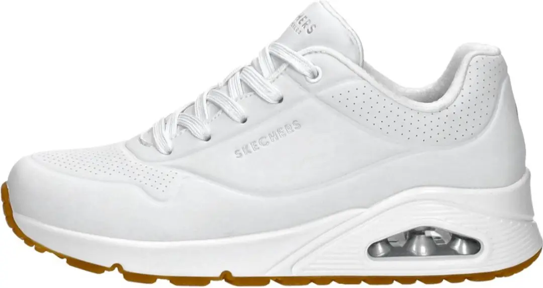 Skechers Uno Stand On Air Dames Sneakers - Wit
