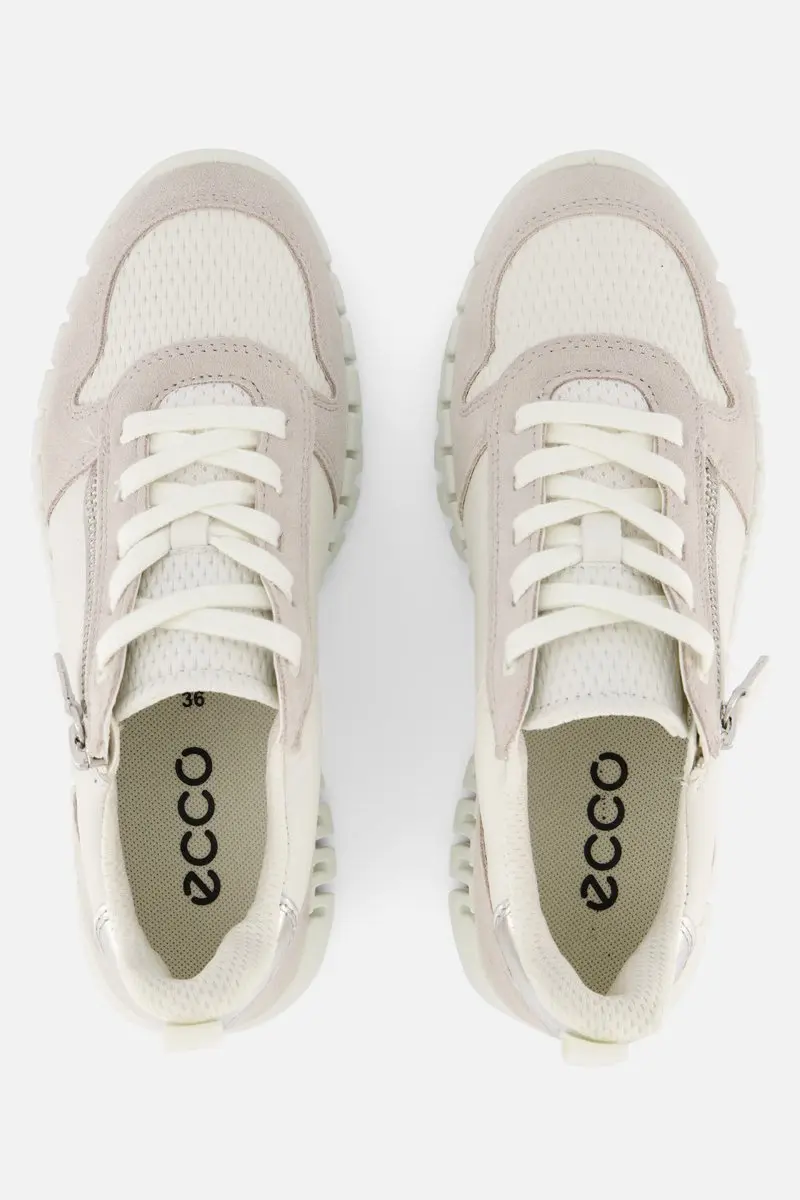 ECCO Gruuv Side Zip Sneakers 101528 - Wit - afbeelding 6 van 6