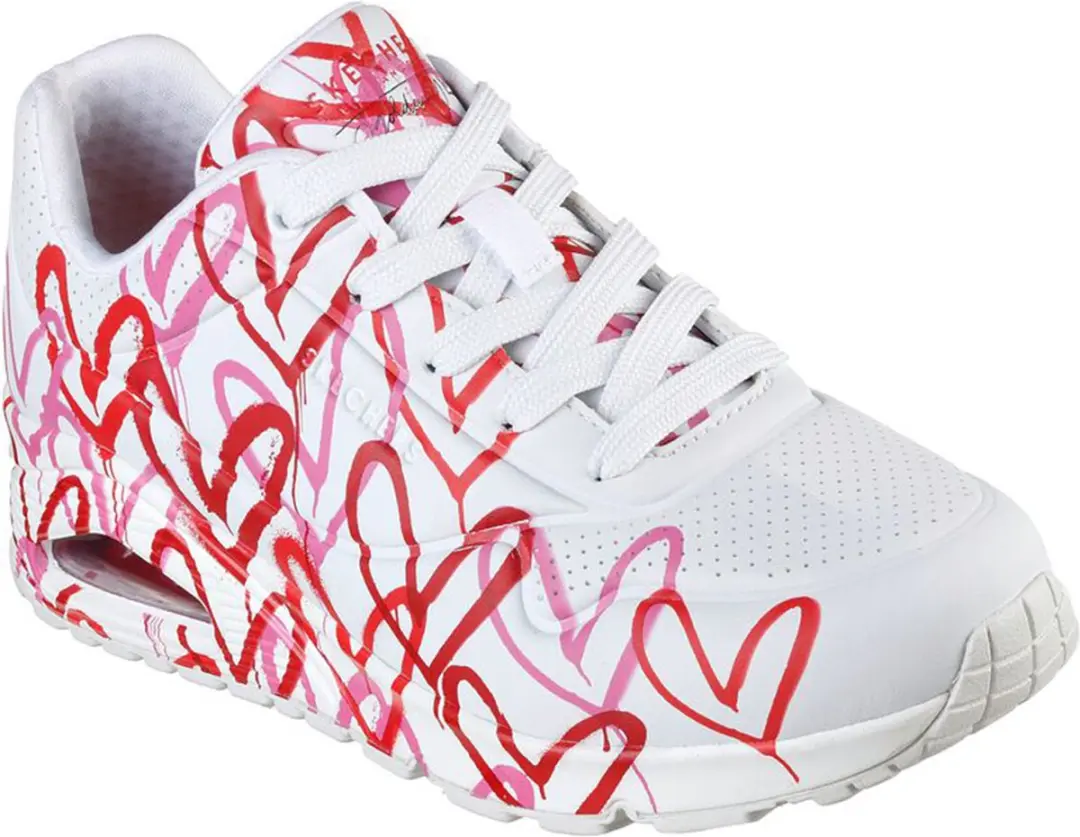 Skechers Uno-Spread The Love Dames Sneakers - Wit