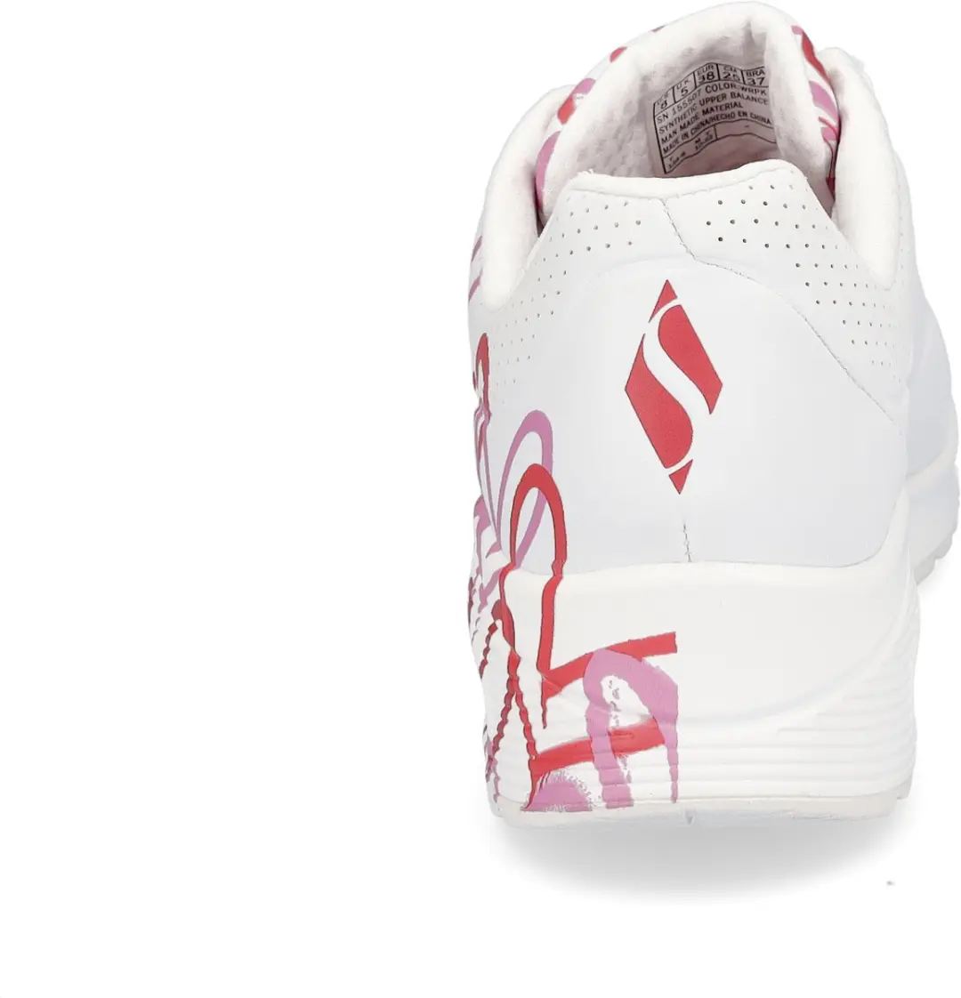 Skechers Uno-Spread The Love Dames Sneakers - Wit