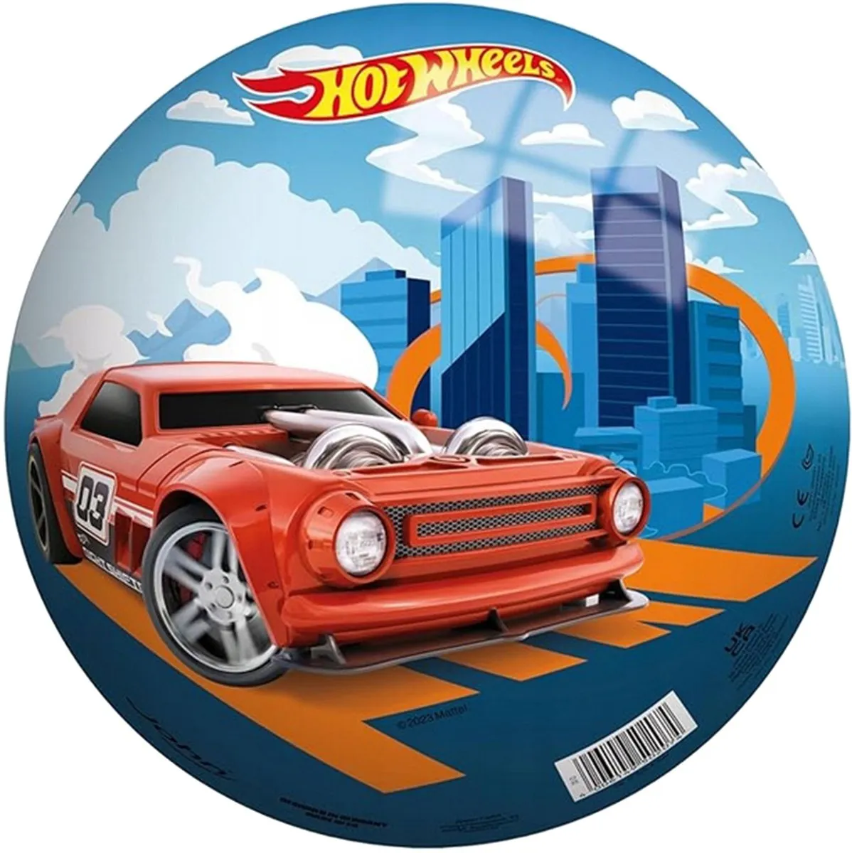 Hot Wheels Rubberen Strandbal 23cm - Multicolor