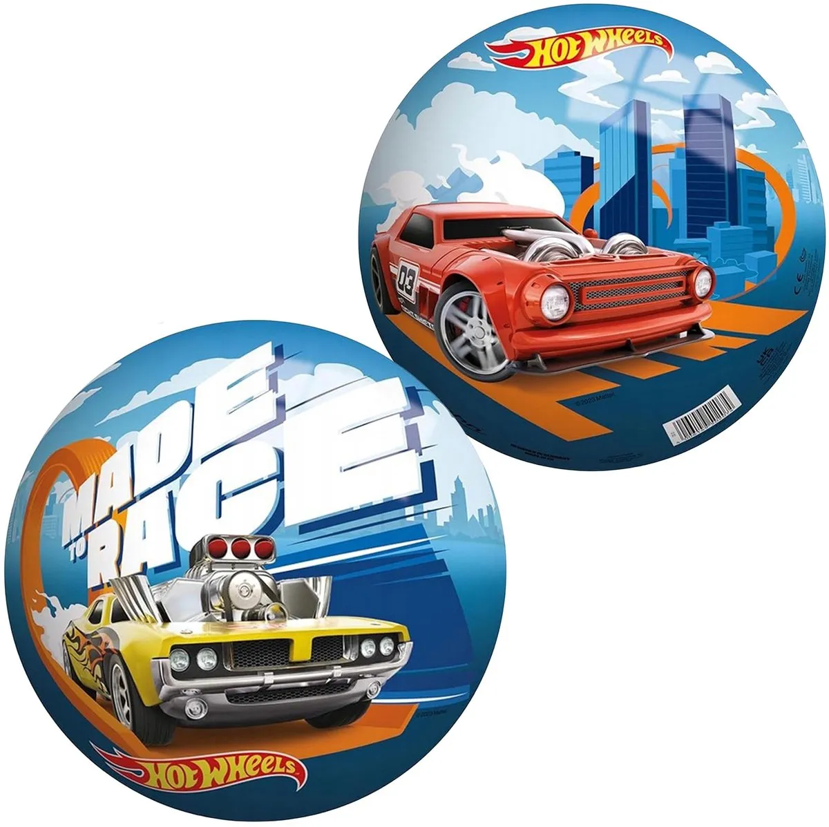 Hot Wheels Rubberen Strandbal 23cm - Multicolor