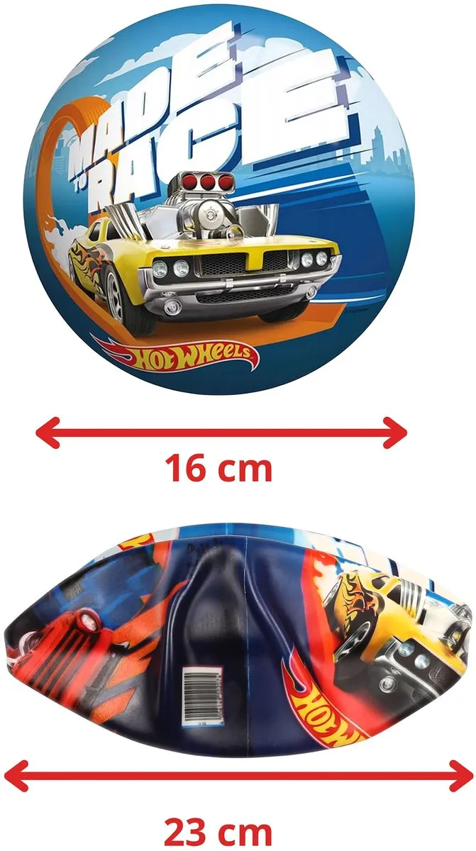 Hot Wheels Rubberen Strandbal 23cm - Multicolor - afbeelding 6 van 6