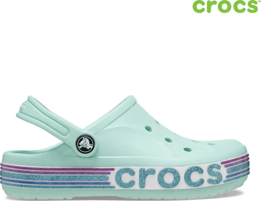Crocs Bayaband Rainbow Glitter Pure Water Blue Maat 23/24 US C7