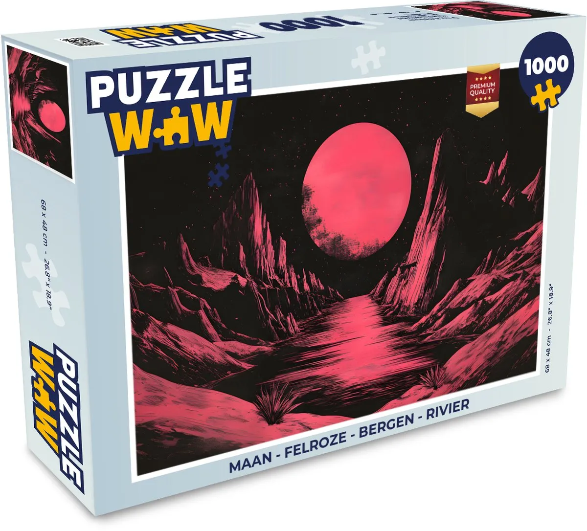 PuzzleWow Maan Bergen Legpuzzel 1000 Stuks