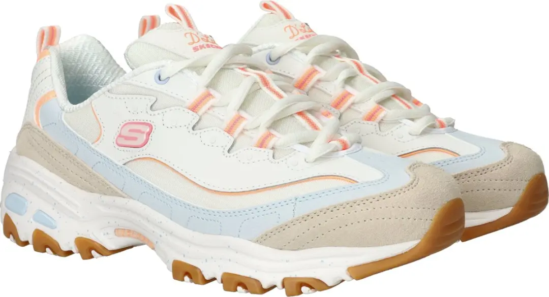 Skechers D'Lites Bold Views Dames Sneakers - Naturel - afbeelding 4 van 6