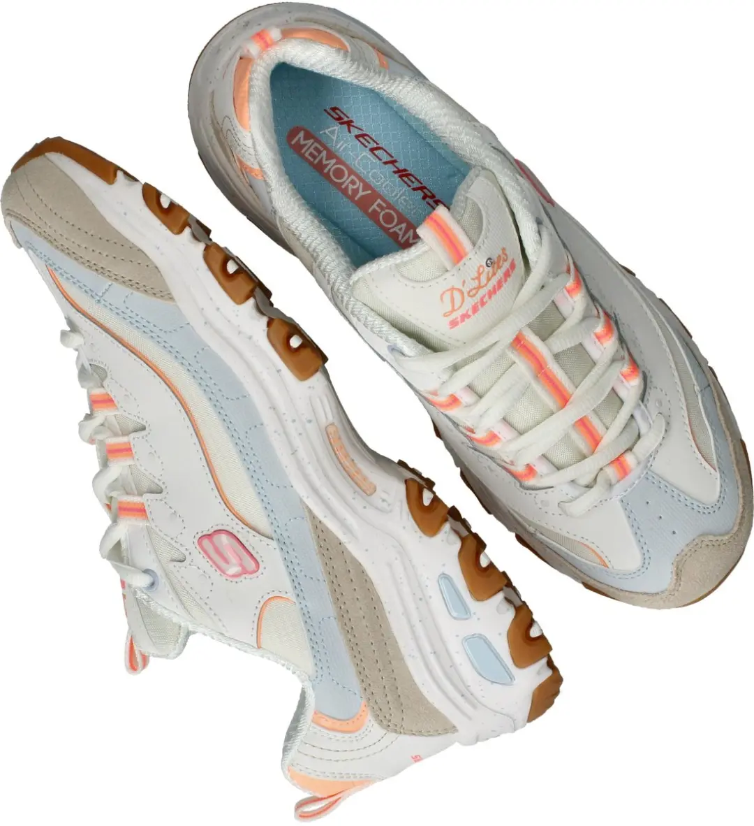 Skechers D'Lites Bold Views Dames Sneakers - Naturel - afbeelding 6 van 6