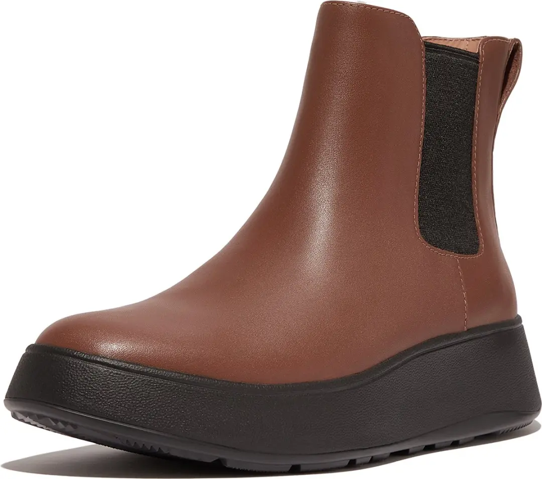 FitFlop FitFlop F-Mode Leather Flatform Chelsea Boots BRUIN