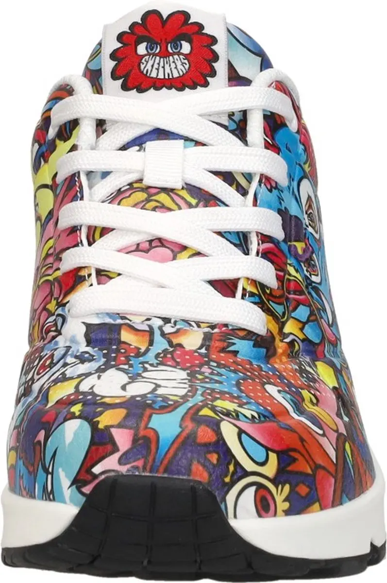 Skechers Uno Vexx Color Doodle Sneakers - Rood - afbeelding 3 van 6