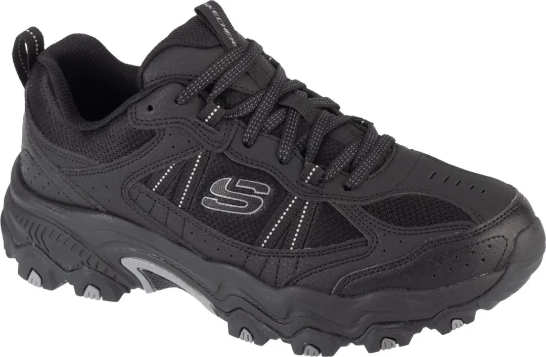 SKECHERS Heren Trekking Schoenen Stamina At Upper Stitch Zwart Maat 42