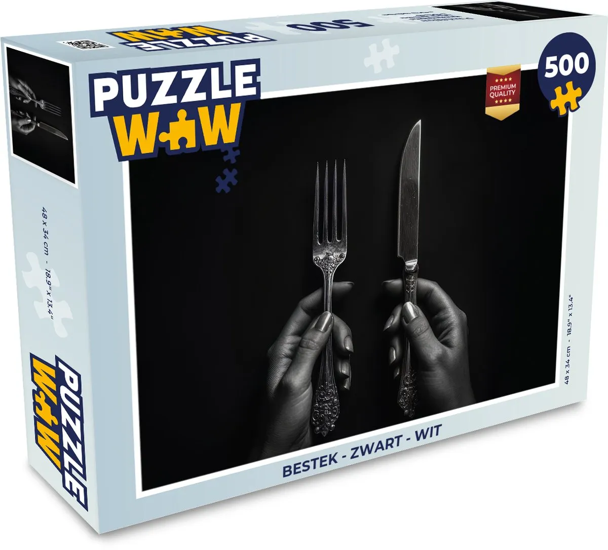 PuzzleWow Bestek Legpuzzel 500 Stuks