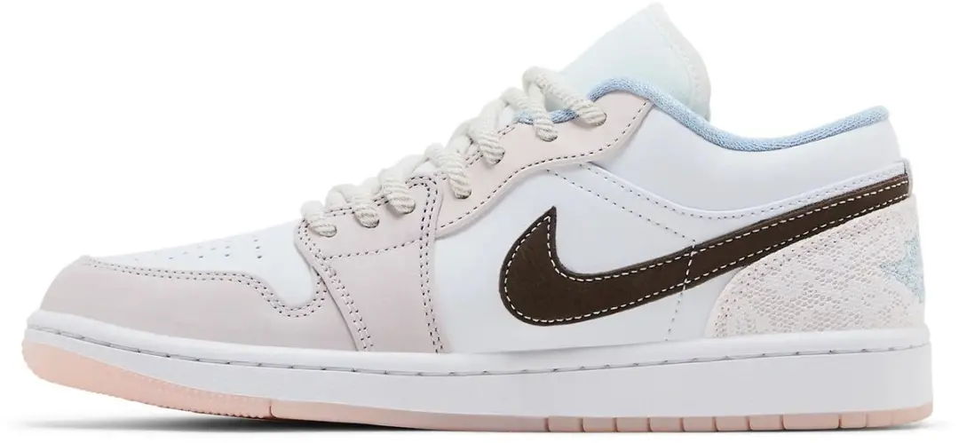 Jordan 1 Low Coral - Dames - 43 - Wit/Roze - afbeelding 2 van 6