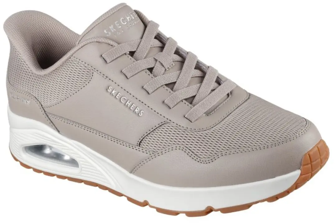 Skechers UNO Banksia Heren Sneakers - Taupe - afbeelding 4 van 6