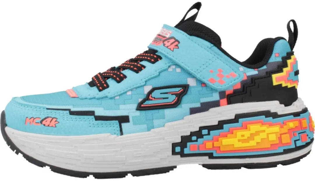 Skechers Mega-Craft 4K 402160L Kindertrainers - Blauw - afbeelding 2 van 6