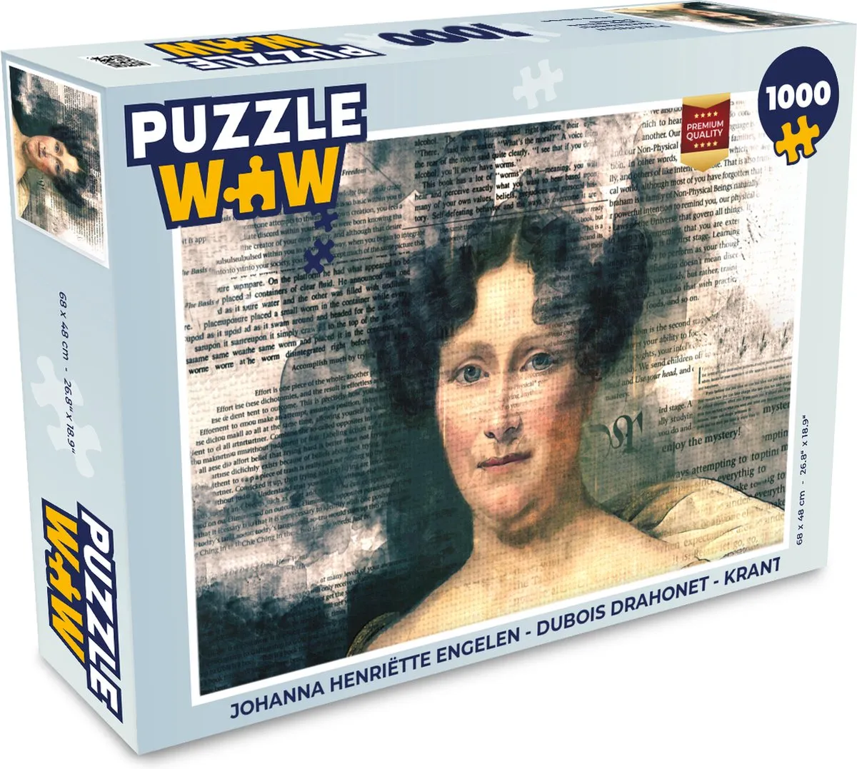 PuzzleWow Johanna Henriette Engelen - Dubois Drahonet Legpuzzel 1000 Stuks - Multicolor