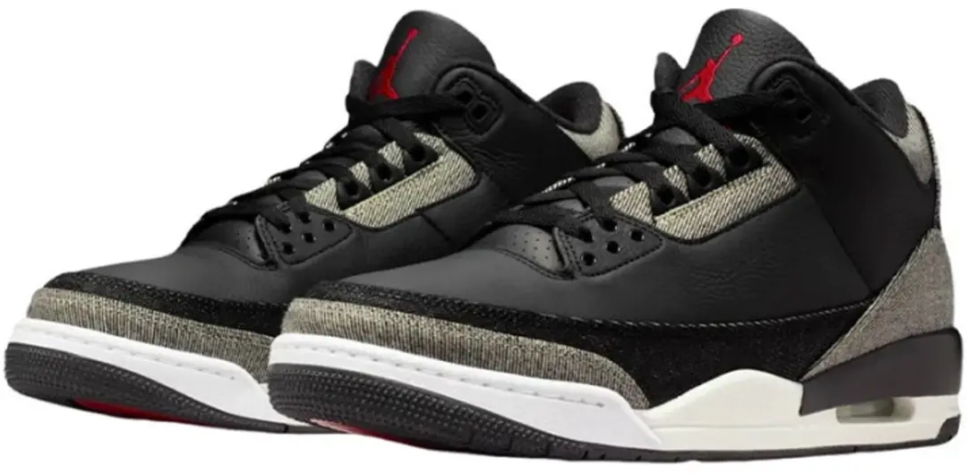 Nike Jordan 3 Retro Levi’s - Denim/Black/Gym Red - afbeelding 4 van 6