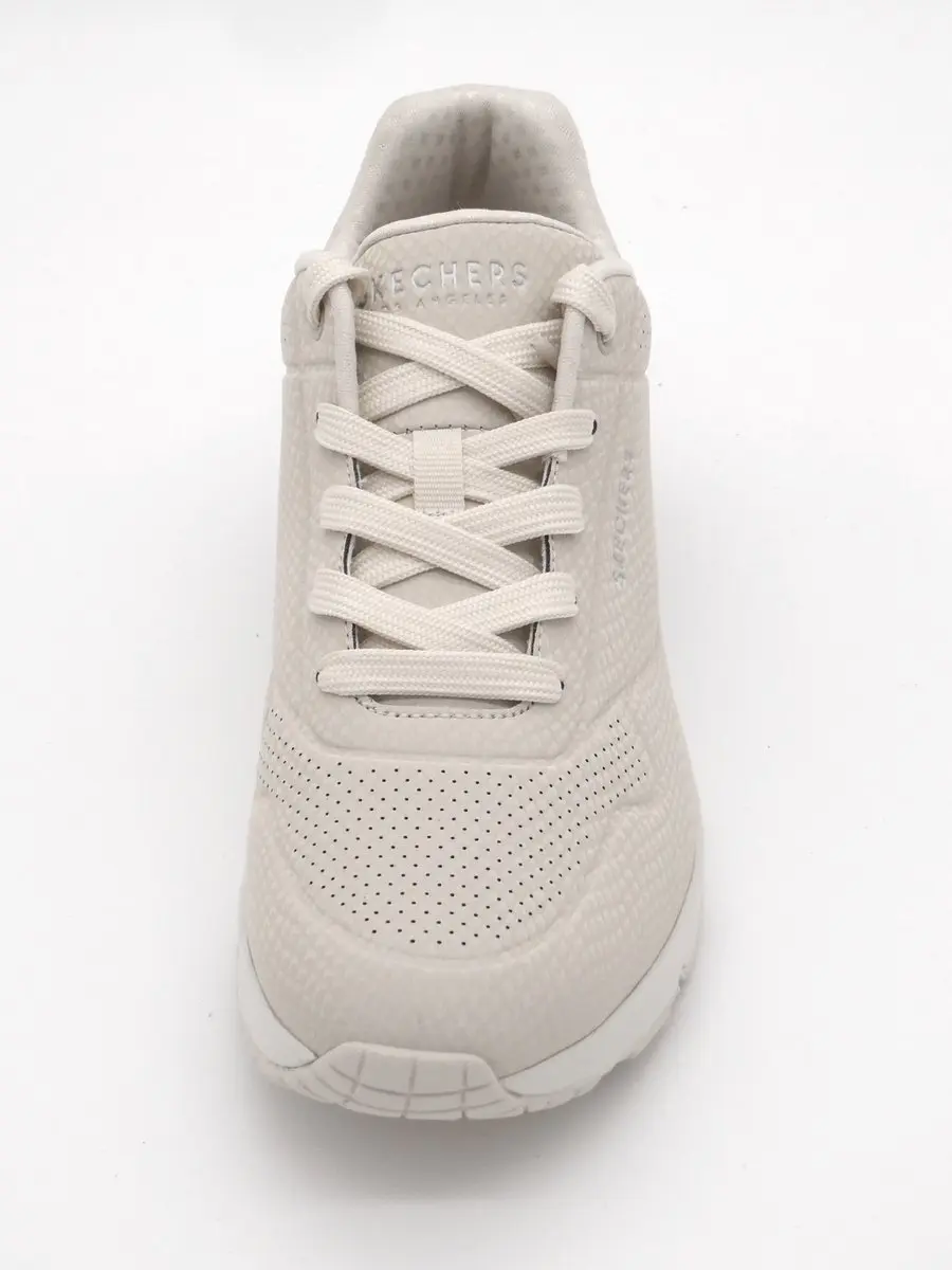 Skechers Uno Shiny Scale Sneakers - Dames 40 - Off White - afbeelding 3 van 6