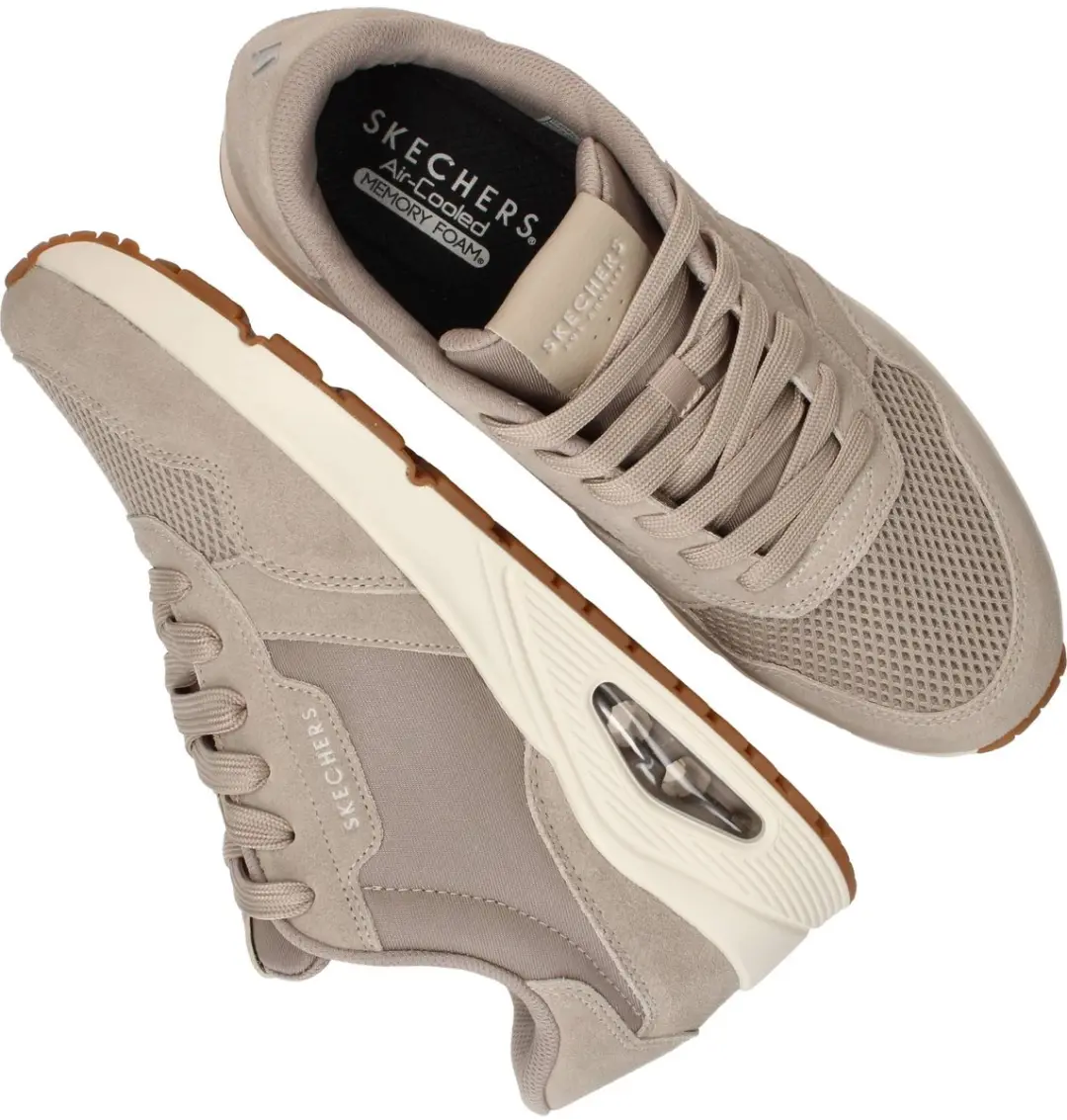 Skechers UNO-VINTAGE AIR Heren Sneakers 183365 - Taupe - afbeelding 6 van 6