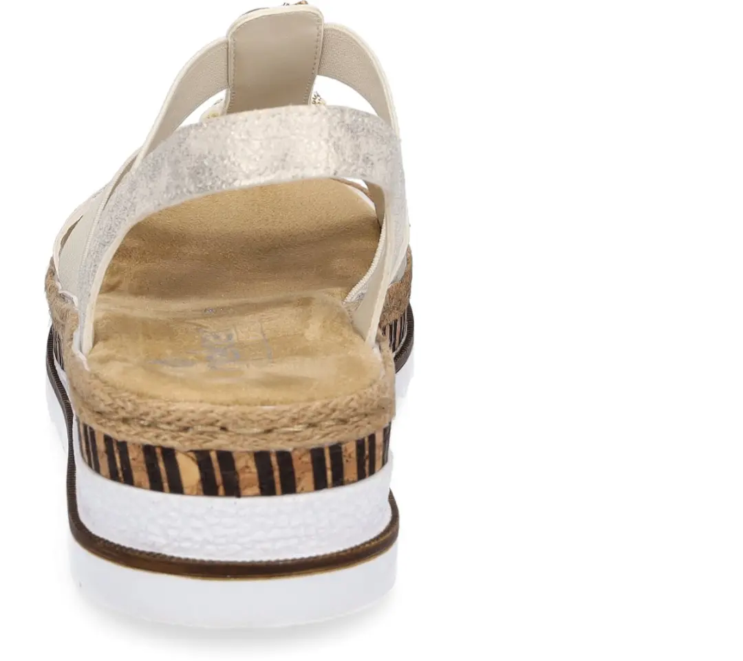 Rieker -Dames - beige - sandalen - maat 42 - afbeelding 6 van 6