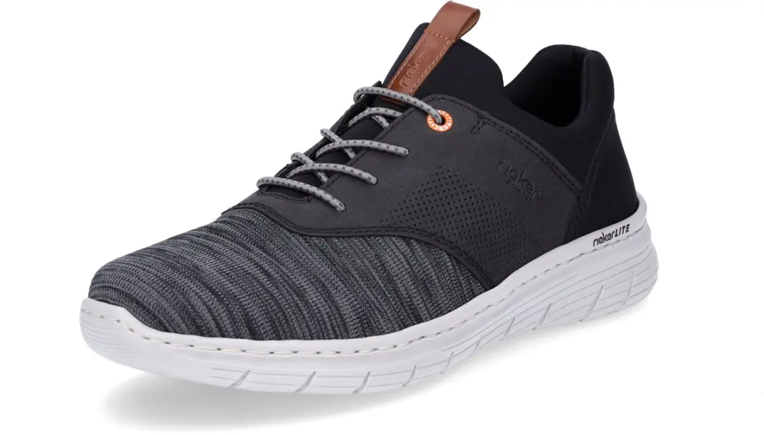 Rieker herenslipschoenen zwart