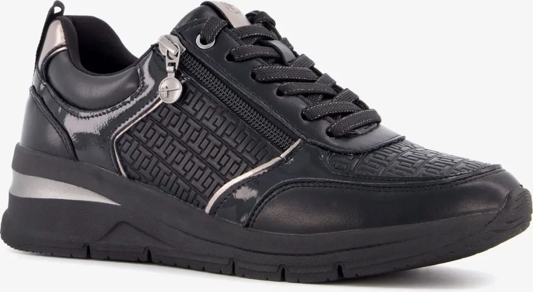 Tamaris dames sneakers zwart
