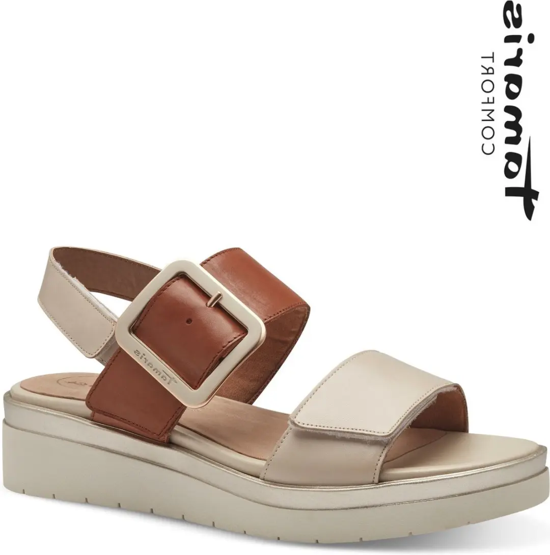 Tamaris WIDE FIT Dames Sandaaltje 8-88706-42 414 H-breedte Maat: 37 EU