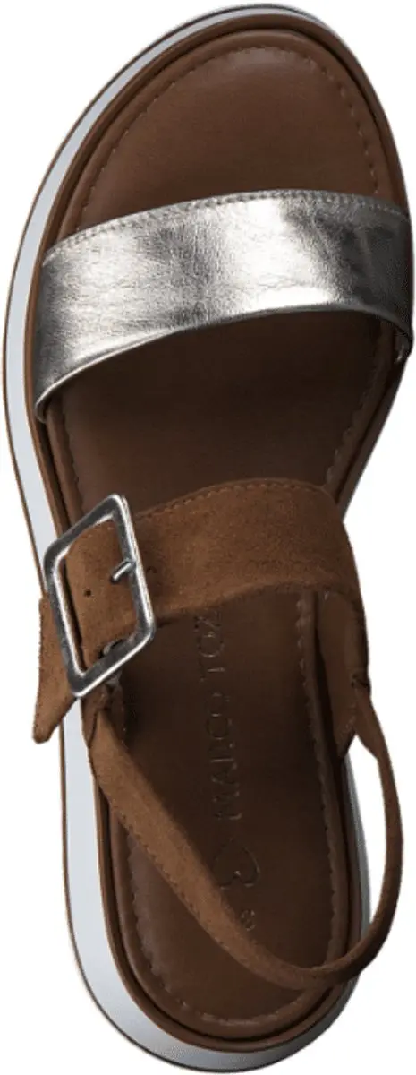 Marco Tozzi Dames Sandaal 2-28240-42 960 F-breedte Maat: 38 EU