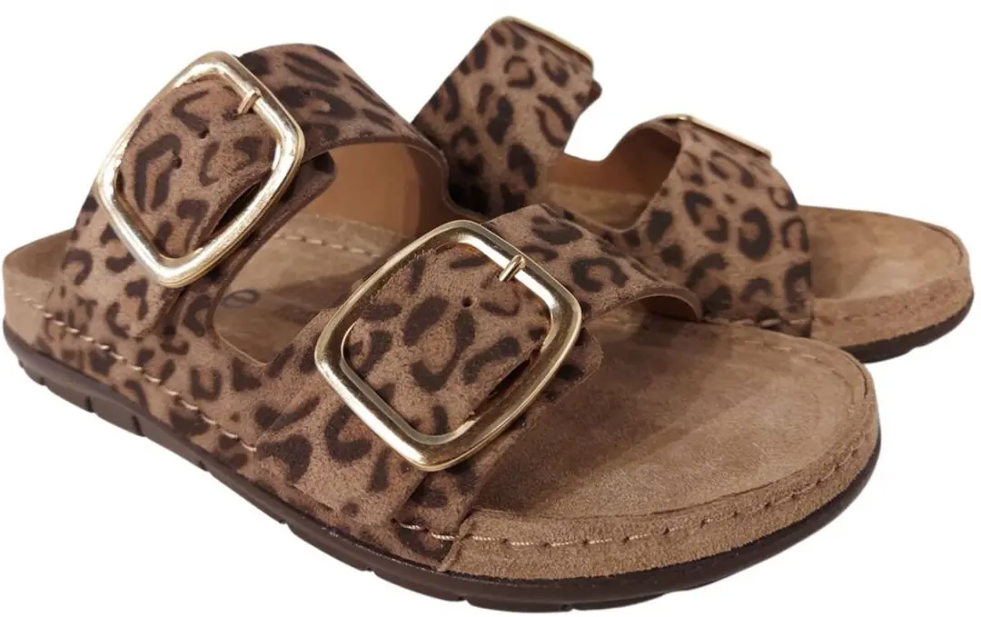 Rohde 5890 18 Slippers Bruin Panterprint Dames