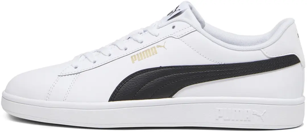 PUMA Smash 3.0 L Schoenen - 40.5 - Witte/Zwarte/Gouden - afbeelding 6 van 6