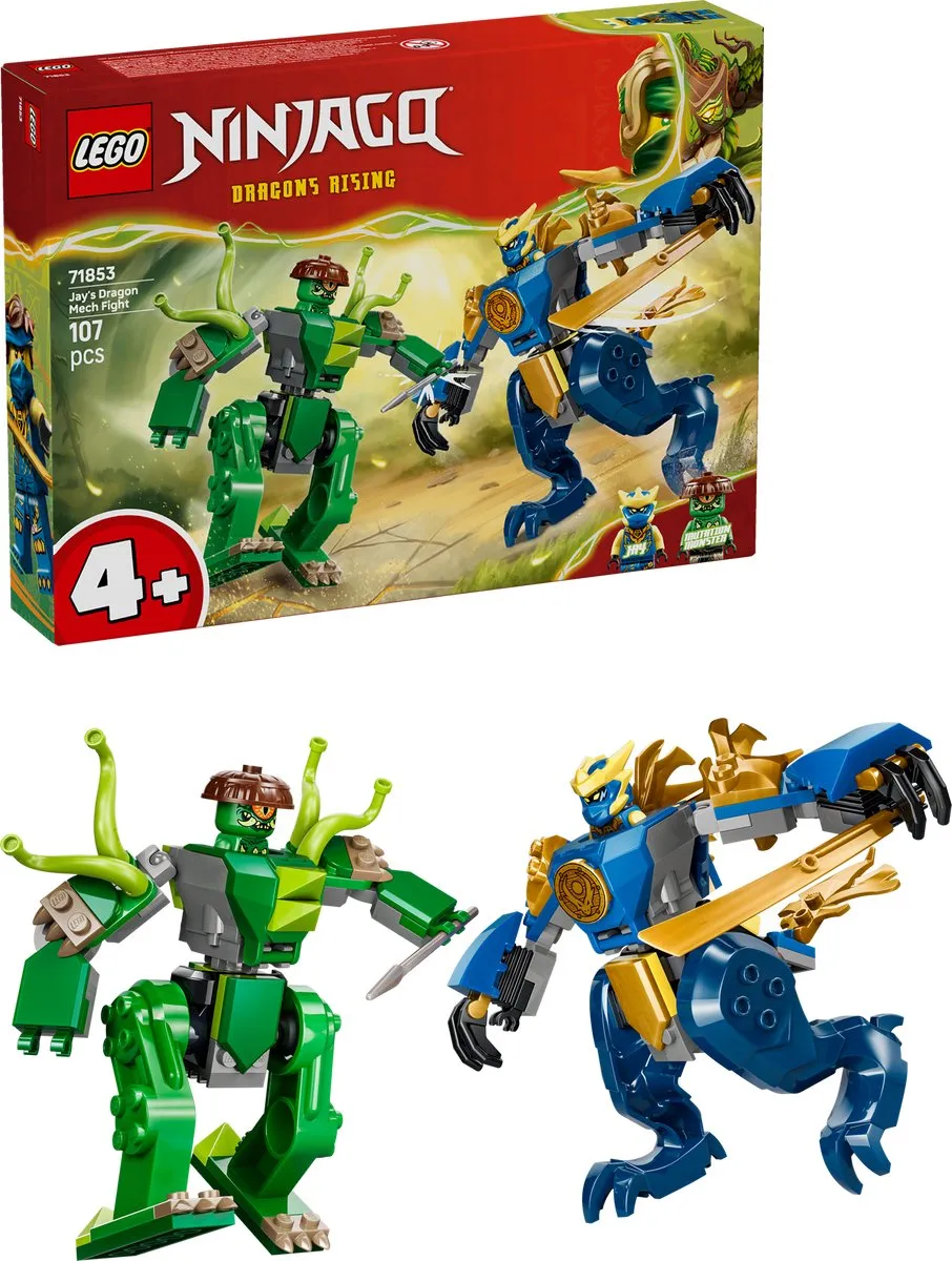LEGO Ninjago Jay's Drakenmechastrijd 71853 - Speelset - 107 Stukken