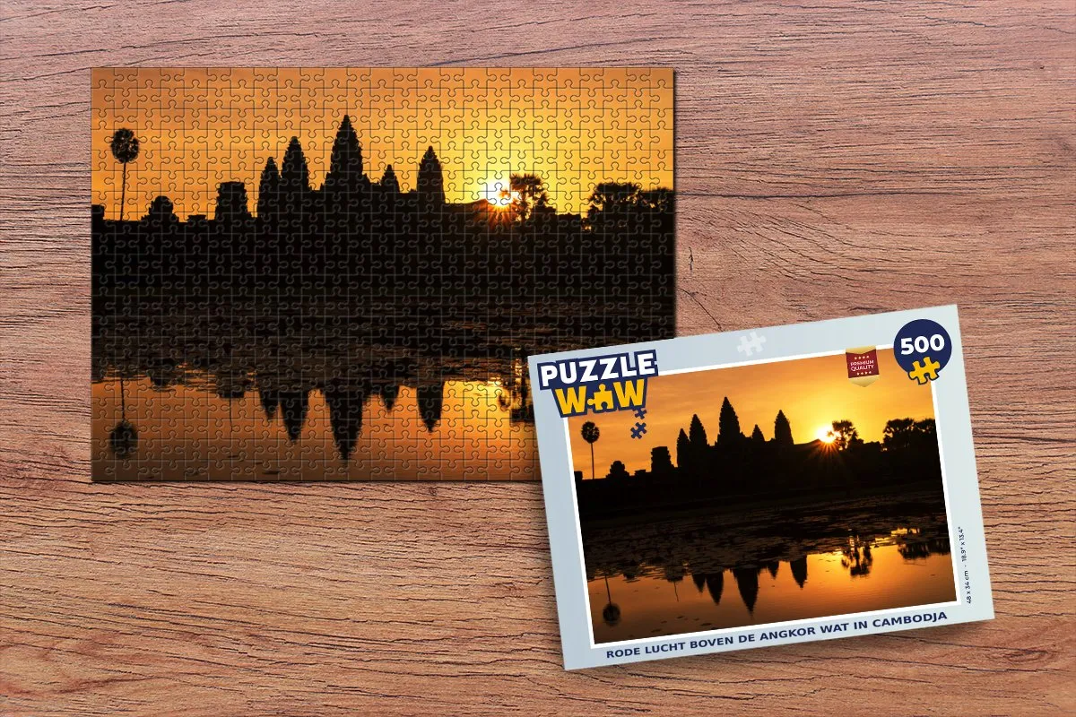 PuzzleWow Legpuzzel Angkor Wat 500 Stuks