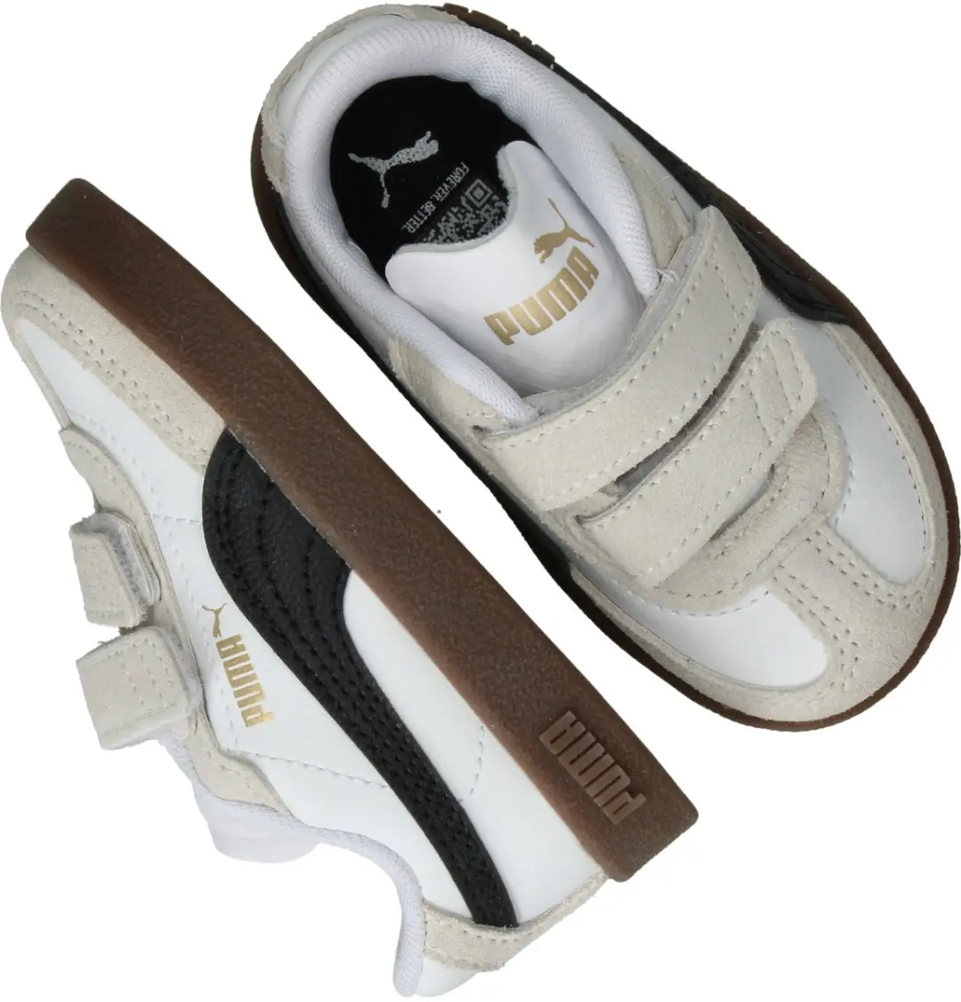 PUMA Club II Era V Inf Sneakers Junior 21 - Wit/Zwart