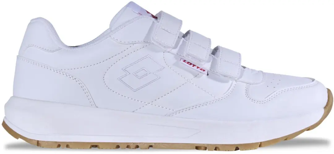 Lotto Straight VL Unisex Basic Klittenband Sneaker 2400870U 1010 Wit