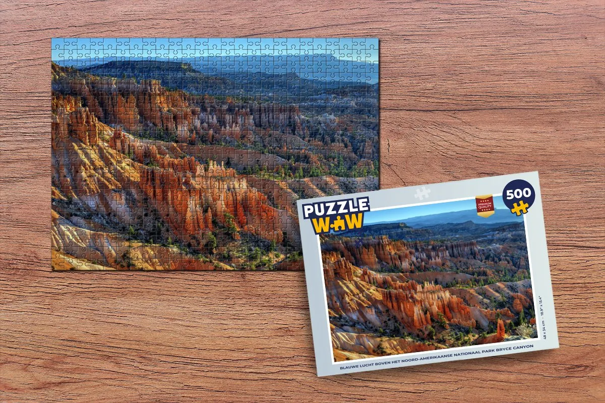 PuzzleWow Bryce Canyon Legpuzzel 500 Stuks - Multicolor