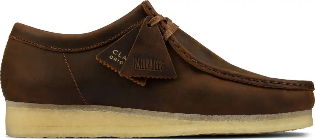 Clarks Bruine Walabee Leren Schoenen