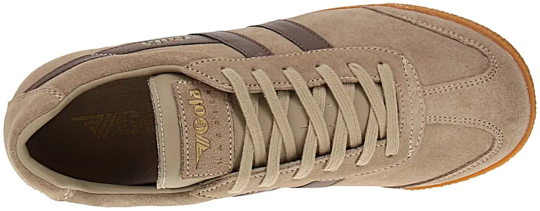 Gola Harrier Suede CMA192 Heren Sneakers - Beige - afbeelding 2 van 6