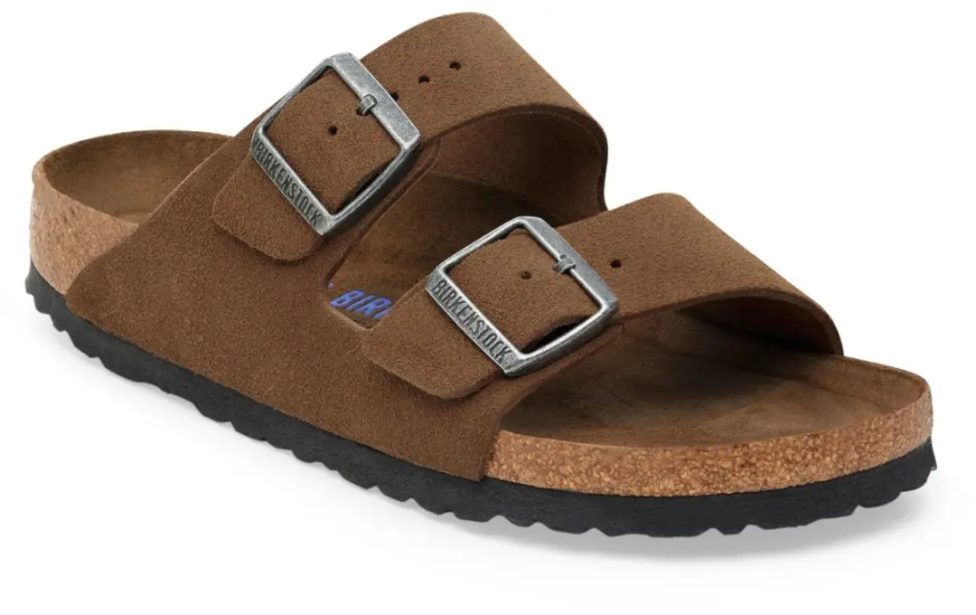 BIRKENSTOCK ARIZONA DARK TEA SOFT FOOTBED SUÈDE NARROW-39(4067707532322)