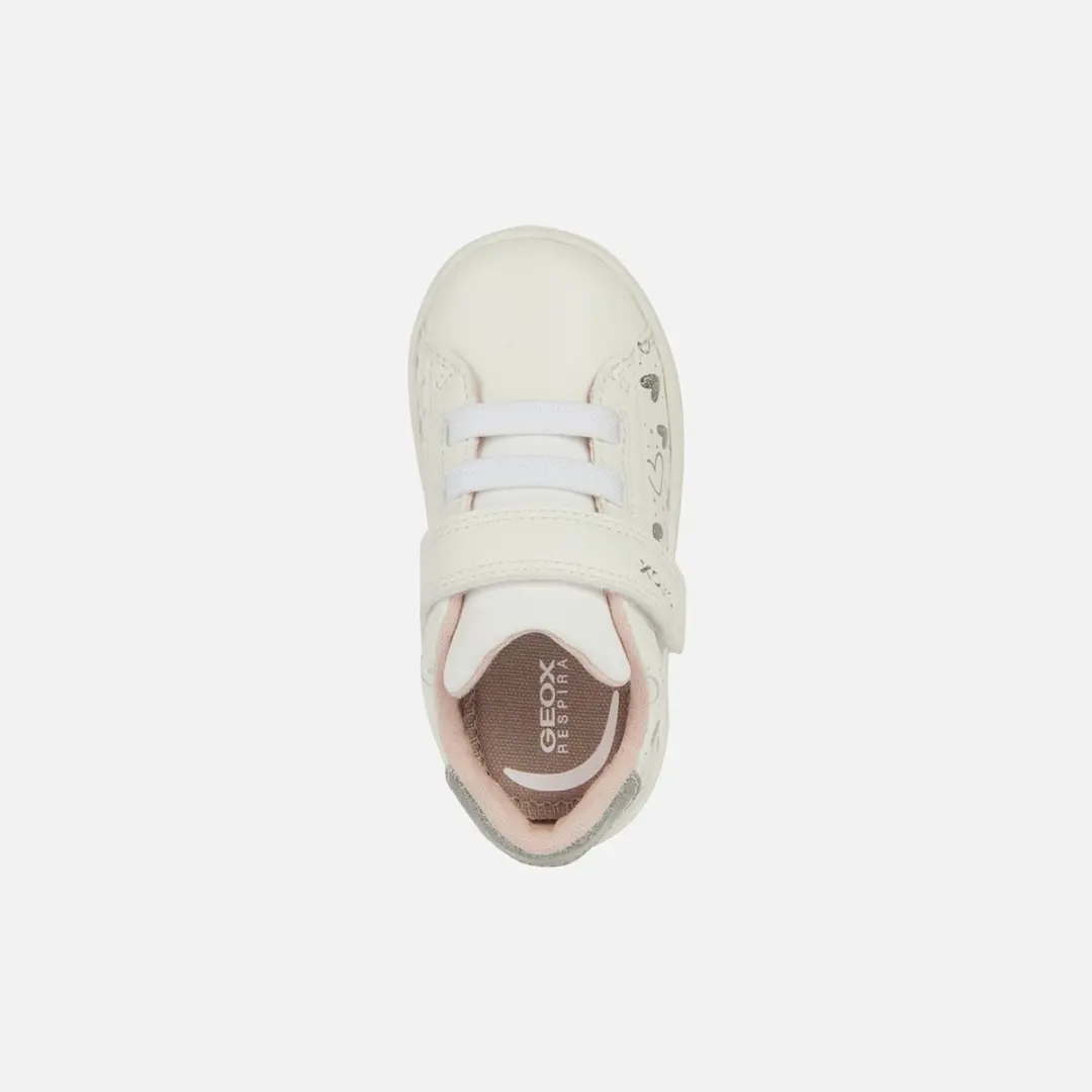 Geox Eclipser Peutermodel Sneakers 21 - Wit/Zilver - afbeelding 5 van 6