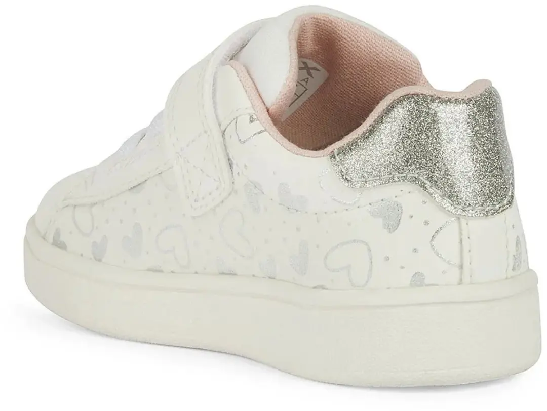 Geox Eclipser Peutermodel Sneakers 21 - Wit/Zilver - afbeelding 4 van 6