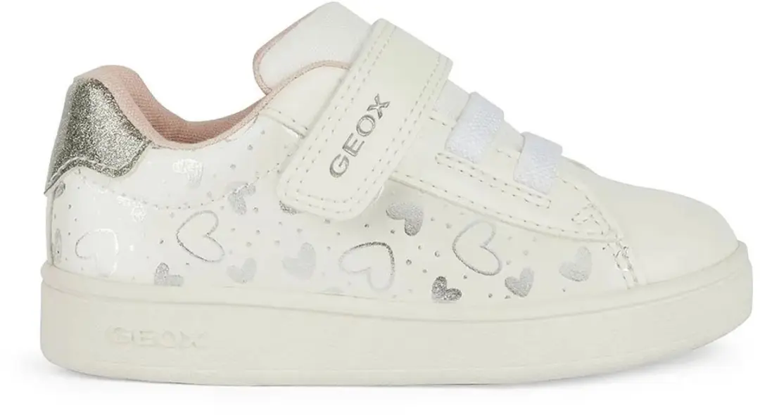 Geox Eclipser Peutermodel Sneakers 21 - Wit/Zilver - afbeelding 2 van 6