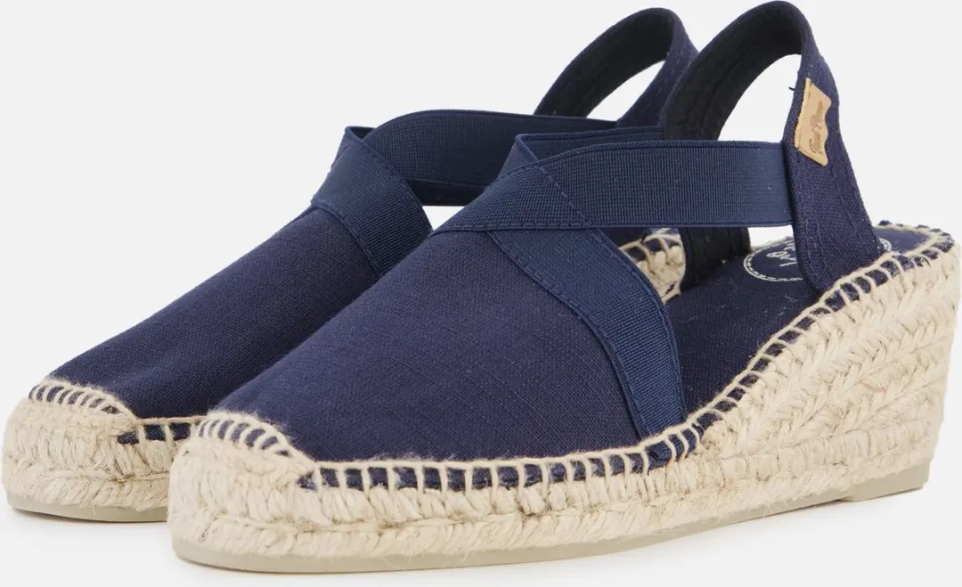 Toni Pons Espadrille Sandalen blauw Textiel
